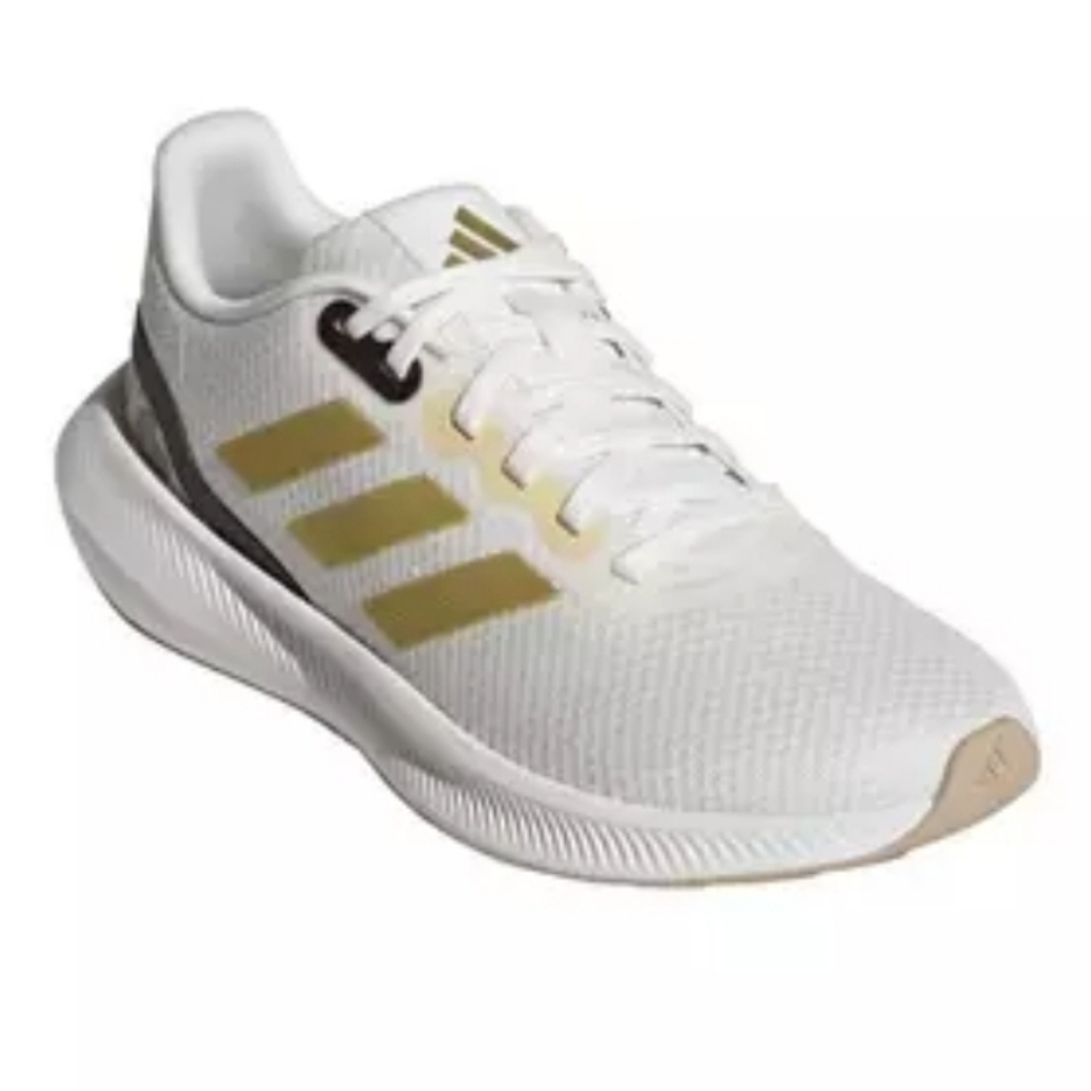 adidas Runfalcon 3.0 "Core White/Gold Metallic/Magic Beige" NeW in BOX